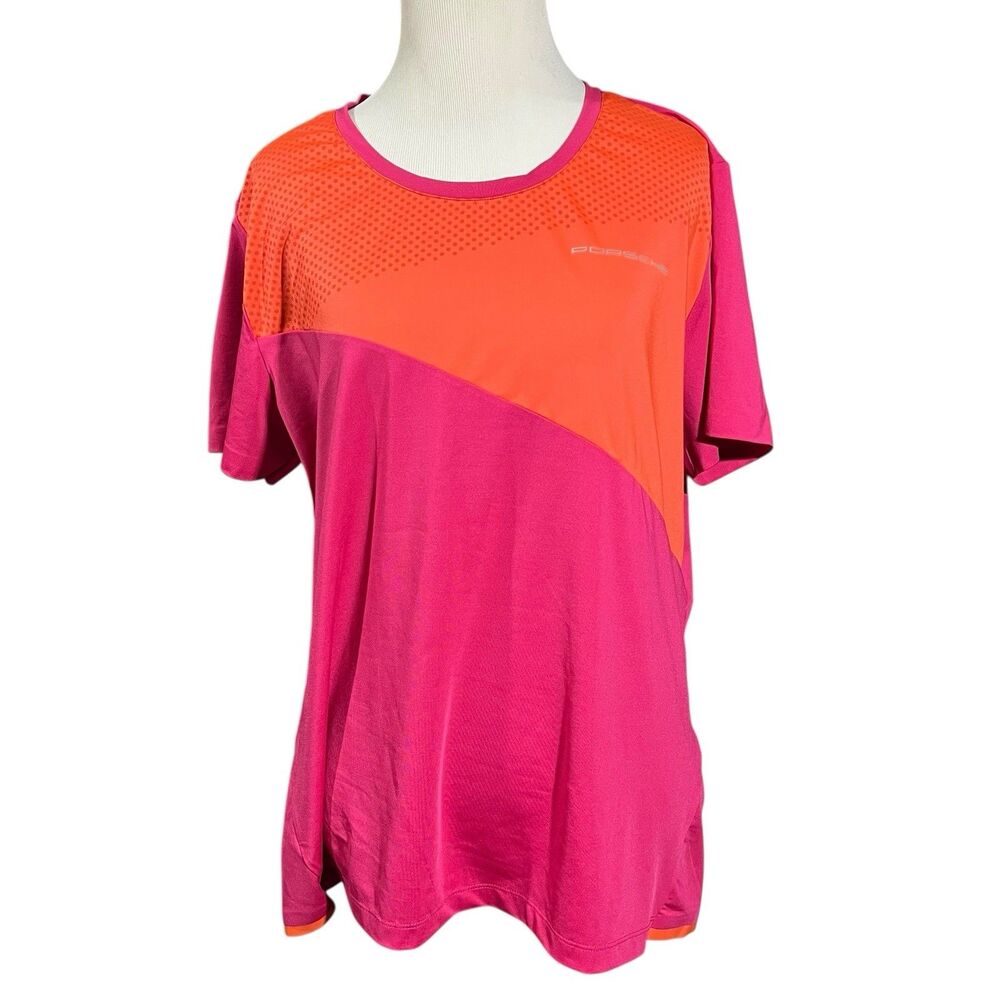 Porsche Women’s Sport Collection Performance T-Shirt US L Pink Orange Damen